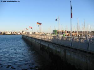 A pier next to Haslar Mariner