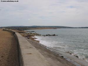 The sea front at Milford-on-Sea
