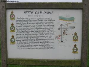 Sign at Needs Oar Point